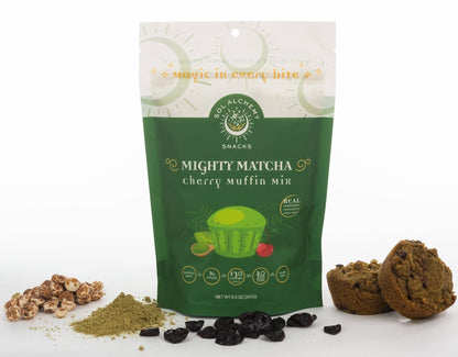 Mighty Matcha Cherry Muffin Mix - 12 x 7.4oz