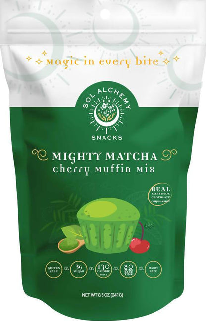 Mighty Matcha Cherry Muffin Mix - 12 x 7.4oz