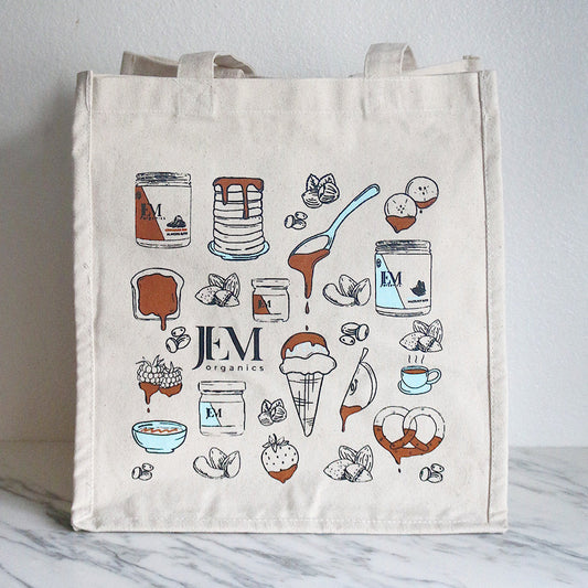 JEM Organics Eco-Friendly Canvas Tote Bag by Farm2Me