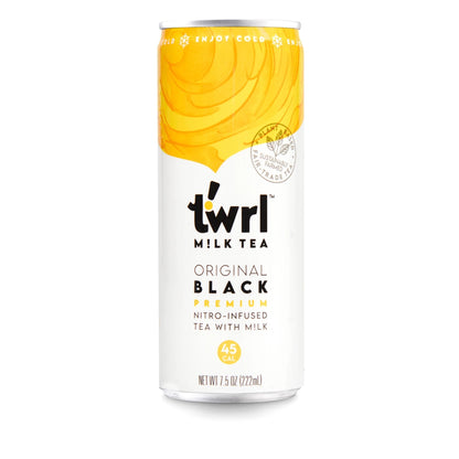 Twrl Original Black Milk Tea Cans - 12 Pack