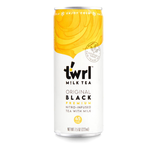 Twrl Original Black Milk Tea Cans - 12 Pack