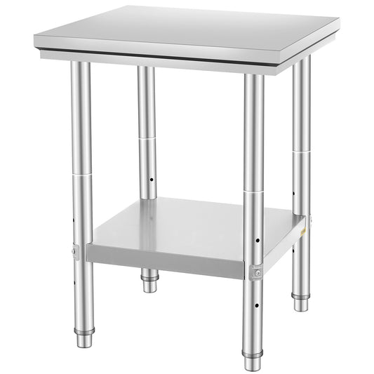 Stainless Steel Commercial Kitchen Work Food Prep Table 24"x 24"-7