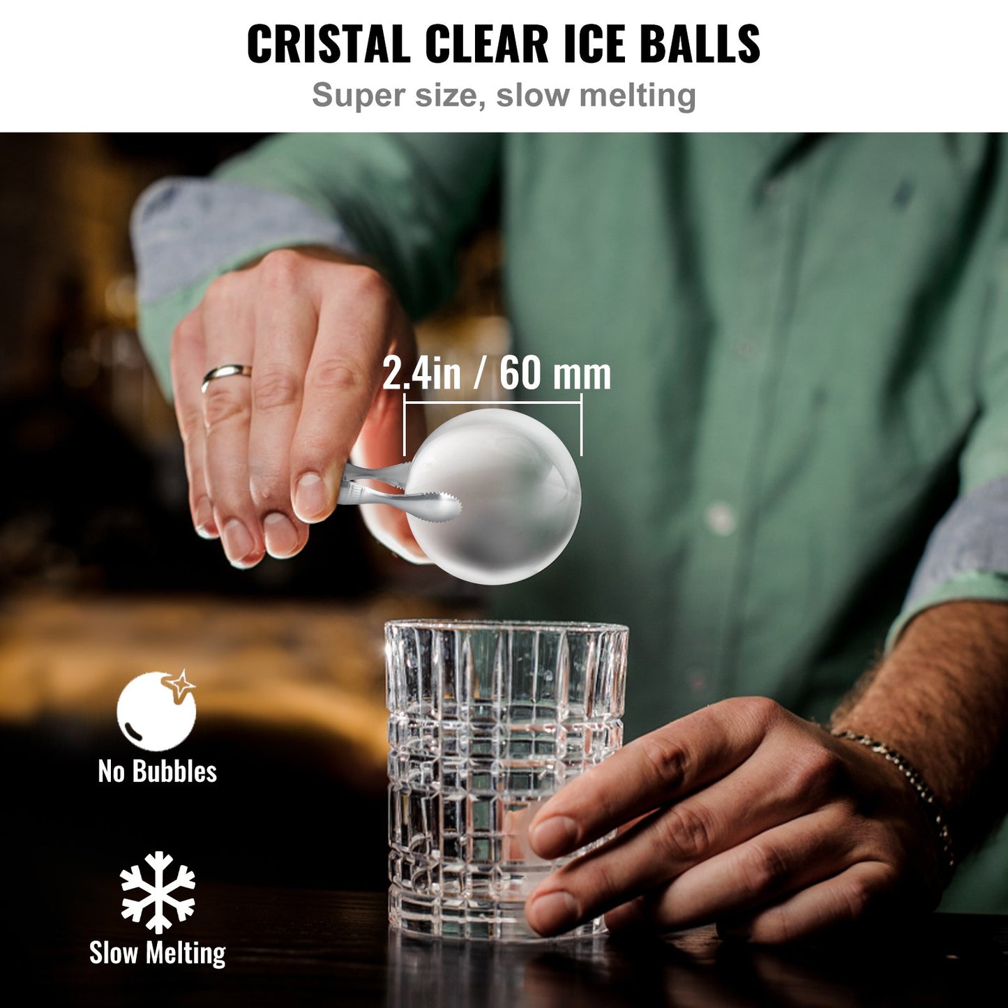 Crystal Clear Ice Ball Maker 2.36inch-1