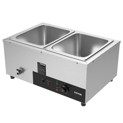 2-Pan Commercial Food Warmer, 2 x 12QT-8