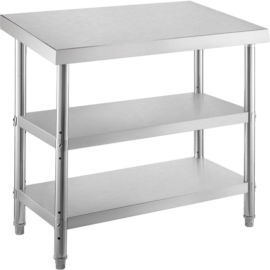 Stainless Steel Prep Table, 48x18x33 -8