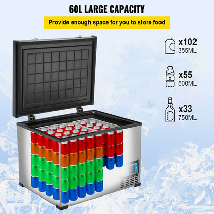 Portable Refrigerator 64 Quart, 12 Volt-0