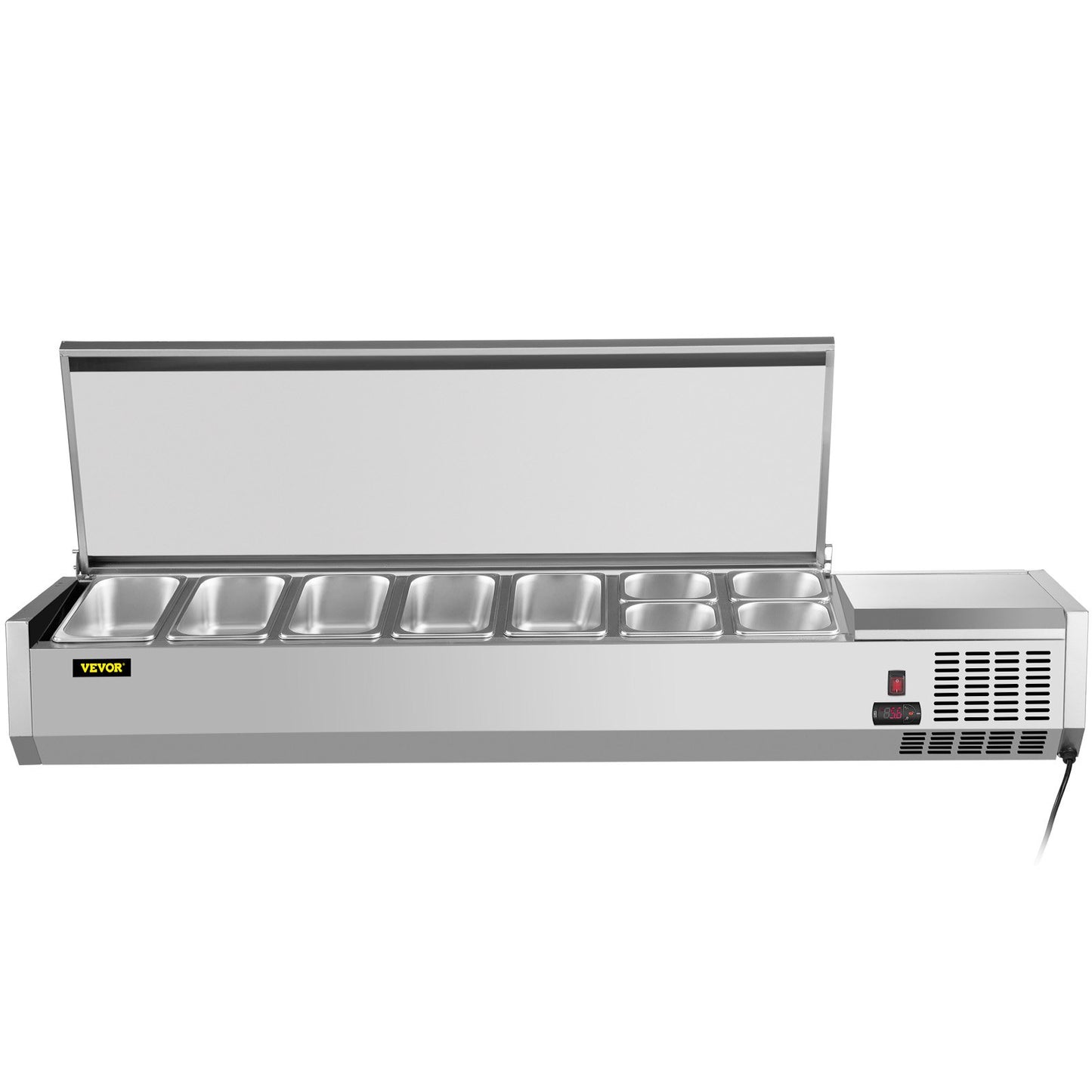 Refrigerated Condiment Prep Station, 71-Inch-9