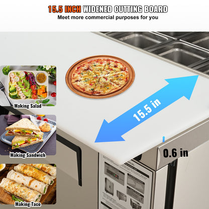 Sandwich Prep Table, 7.42 Cu. Ft.-3