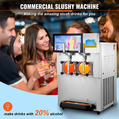 Commercial Slushy Machine, 8L / 2.1 -0