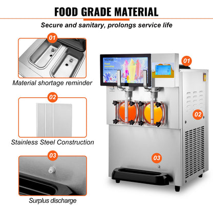 Commercial Slushy Machine, 8L / 2.1 -2