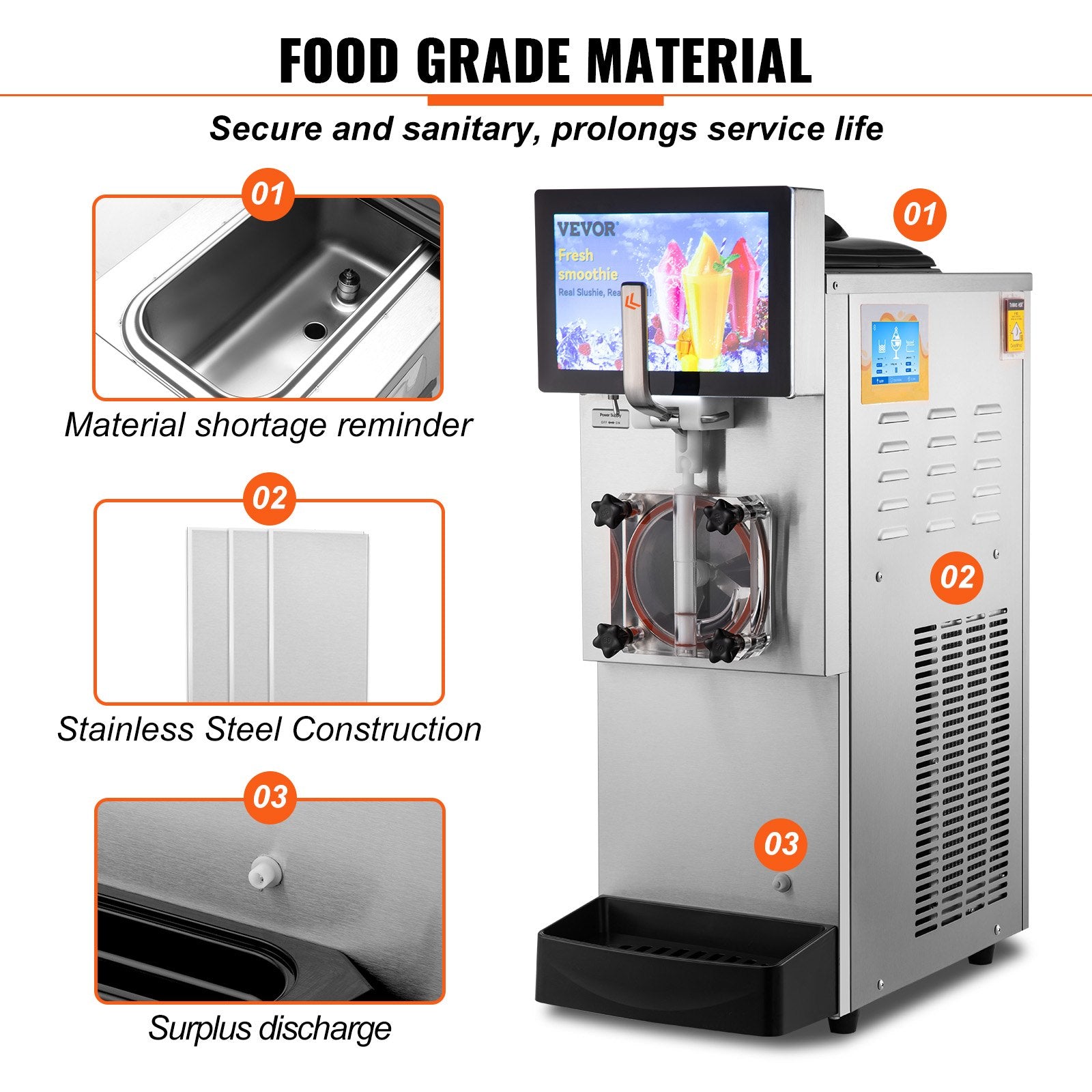 Commercial Slushy Machine, 8L / 2.1 Gal -2