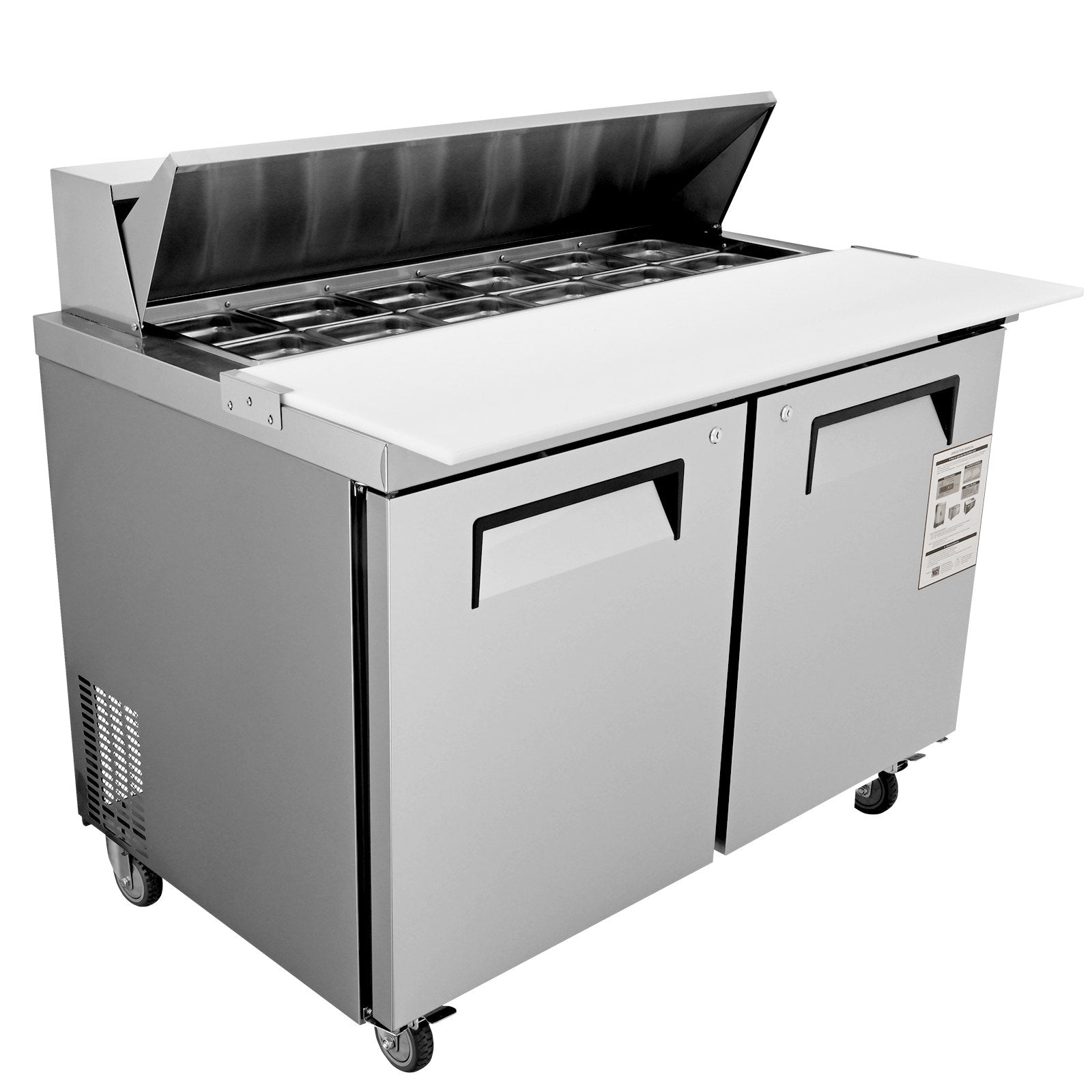 Commercial Refrigerator, 48" Prep Table-8