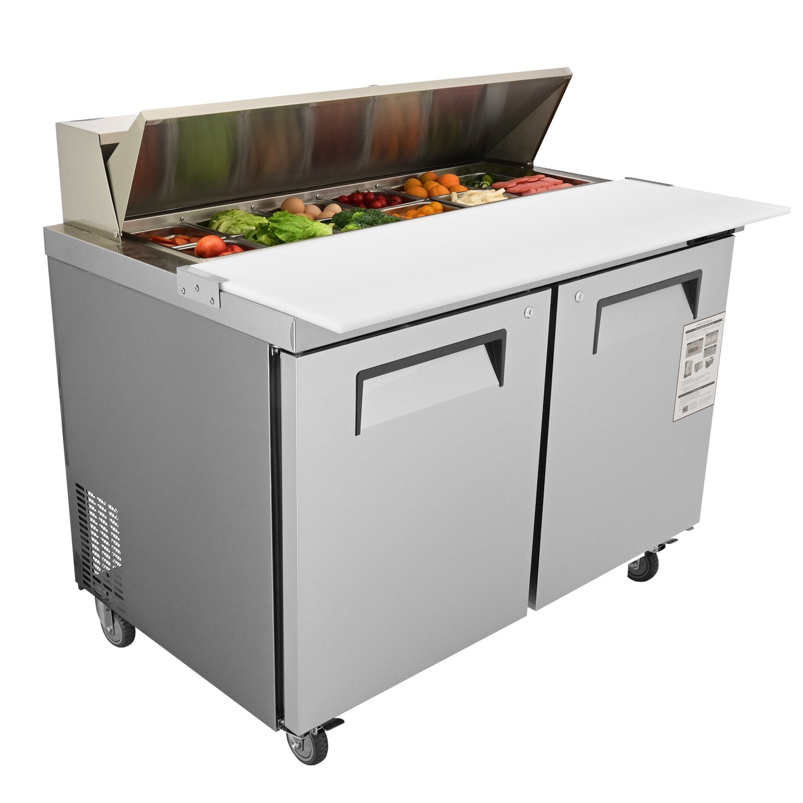 Commercial Refrigerator, 48" Prep Table-7