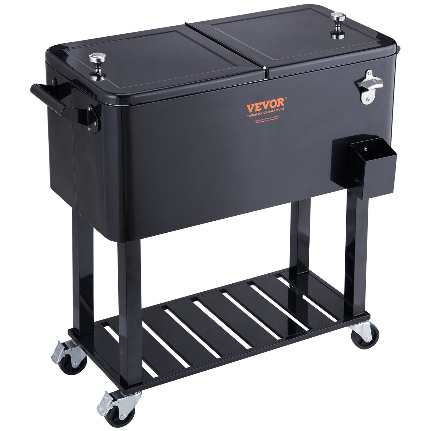 Rolling Ice Chest Cooler Cart 80 Quart-9