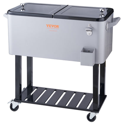 Rolling Ice Chest Cooler Cart 80 Quart-8