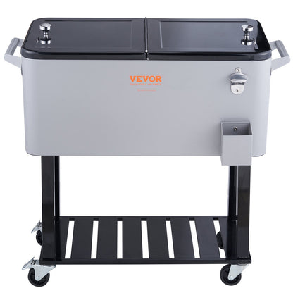 Rolling Ice Chest Cooler Cart 80 Quart-7