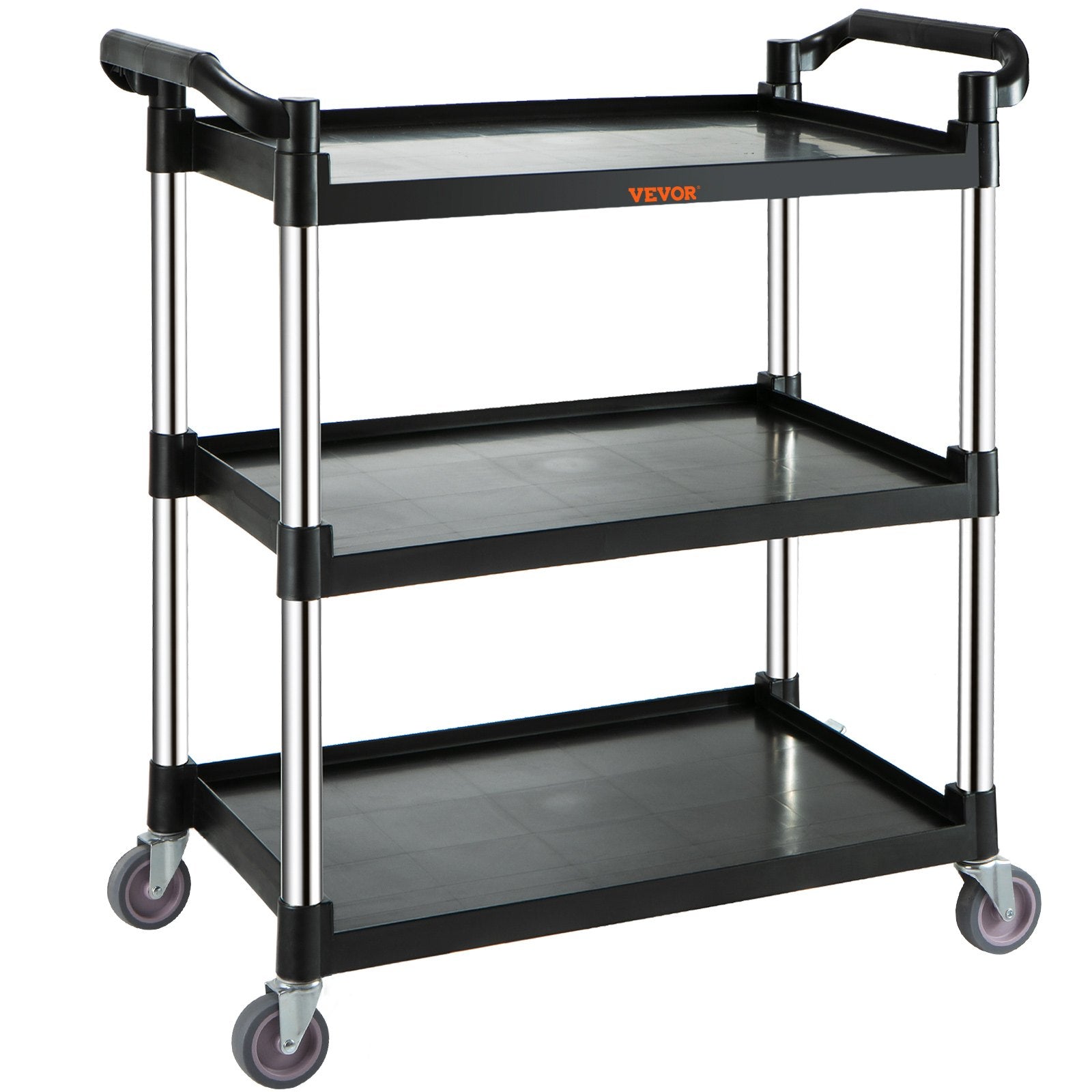 Utility Service Cart, 3 Shelf Heavy Duty -8