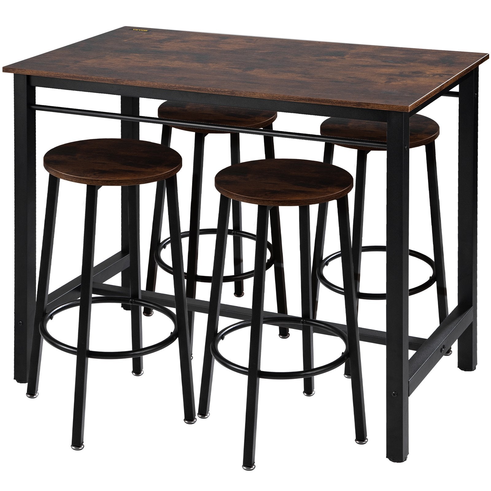 Bar Table and Chairs Set 43" -7