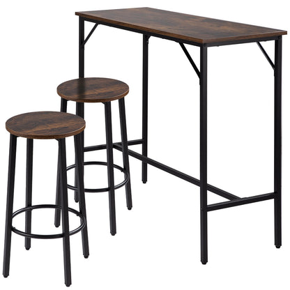  Pub Table Set with 2 Bar Stools-8