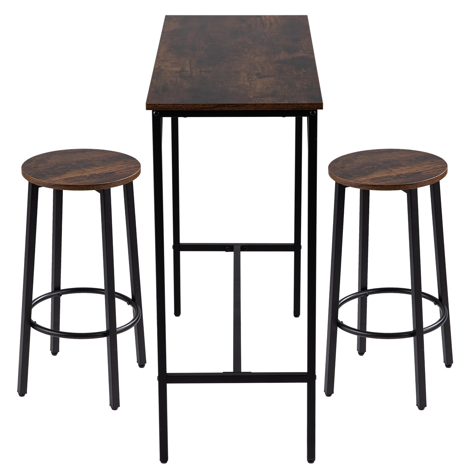  Pub Table Set with 2 Bar Stools-9