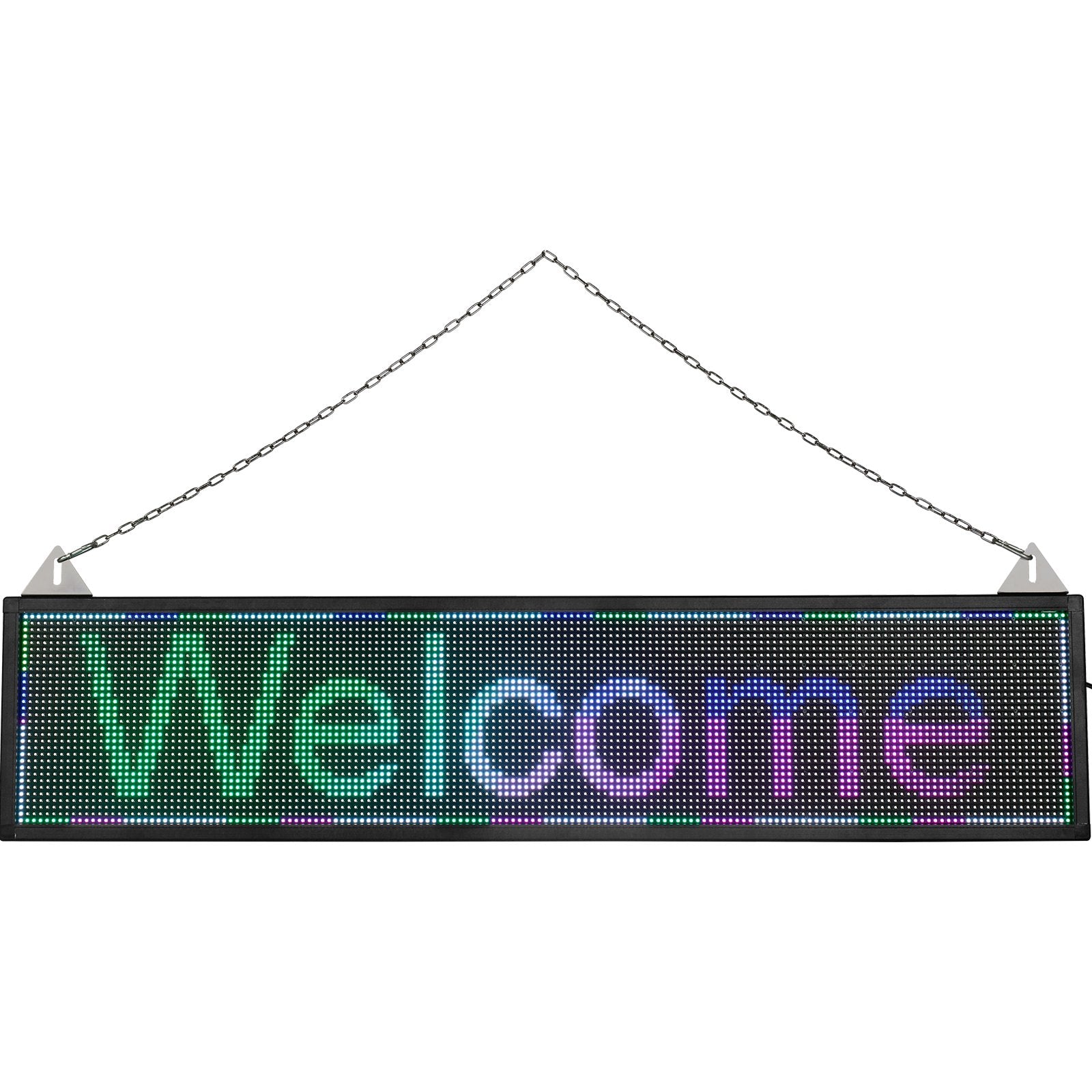 LED Scrolling Sign, 40" x 9" WiFi & USB-3