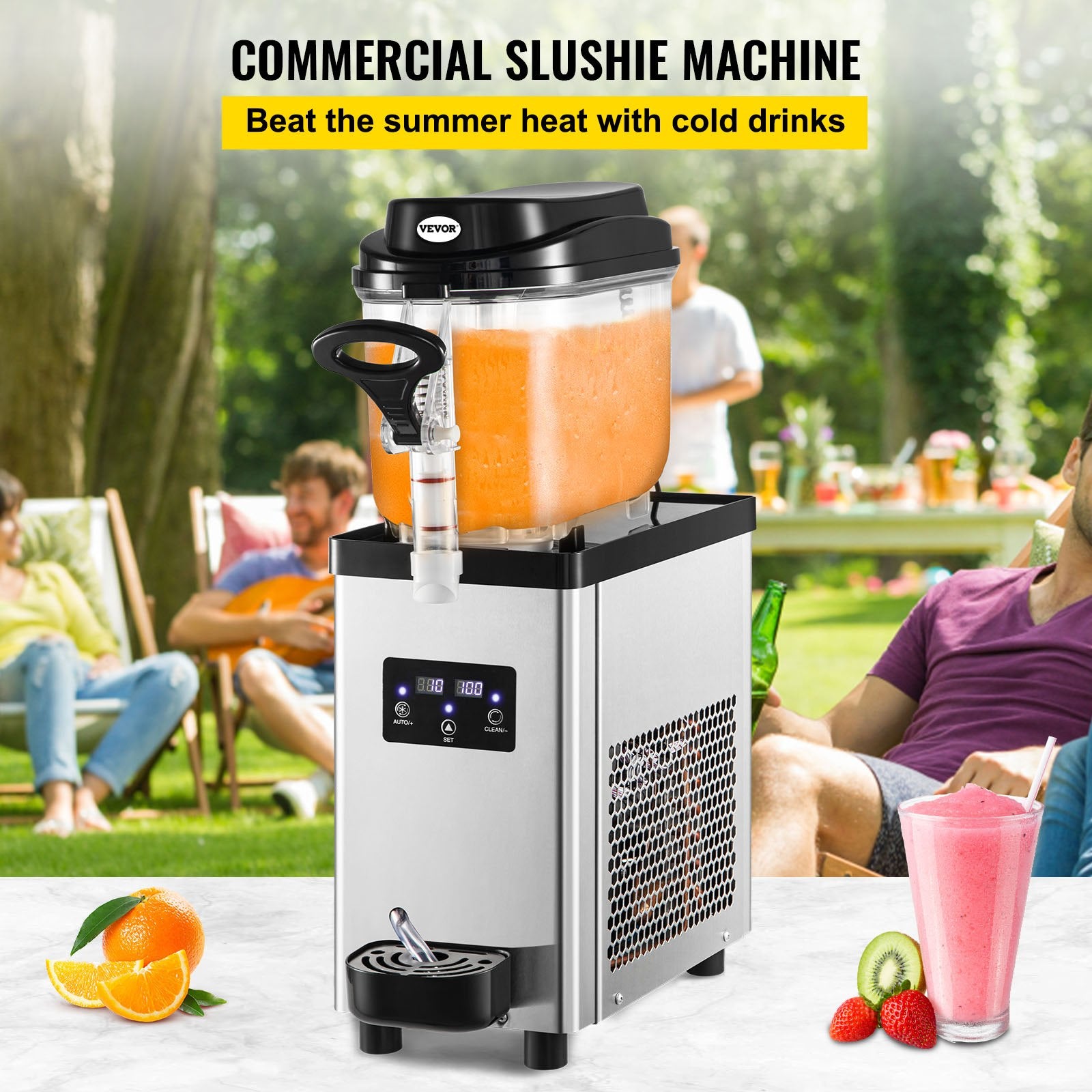 Commercial Slushy Machine, 6L/1.6 Gallons-0