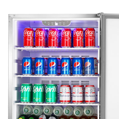 24 inch Indoor/Outdoor Beverage Refrigerator, 185QT-8