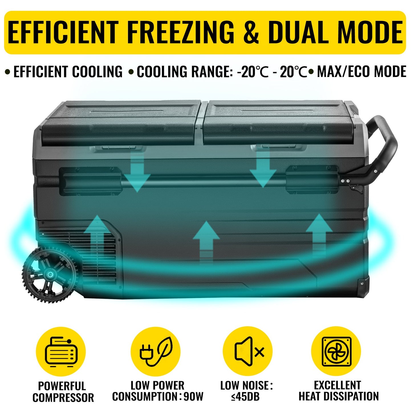 Portable Car Freezer, 100 Quart -1