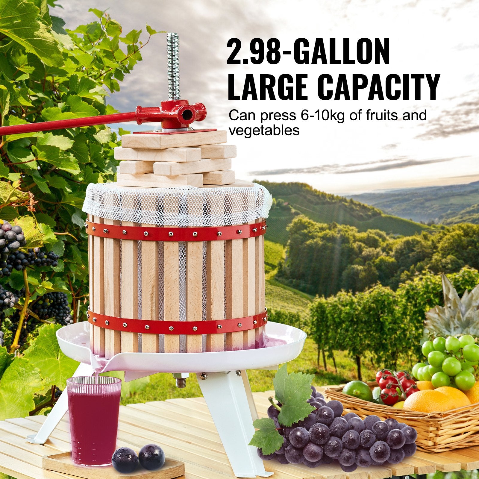 Fruit Wine Press, 3.2 Gallon-2