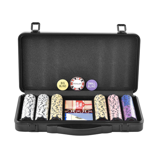 300-Piece Poker Set, Complete Poker Playing Game Set with Carrying  Case-7