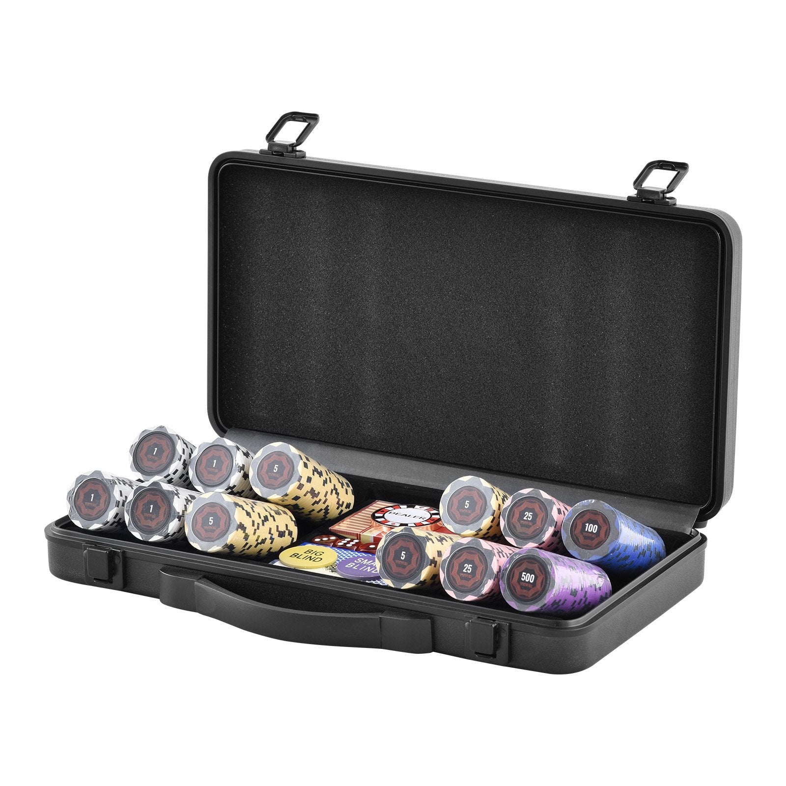 300-Piece Poker Set, Complete Poker Playing Game Set with Carrying  Case-5