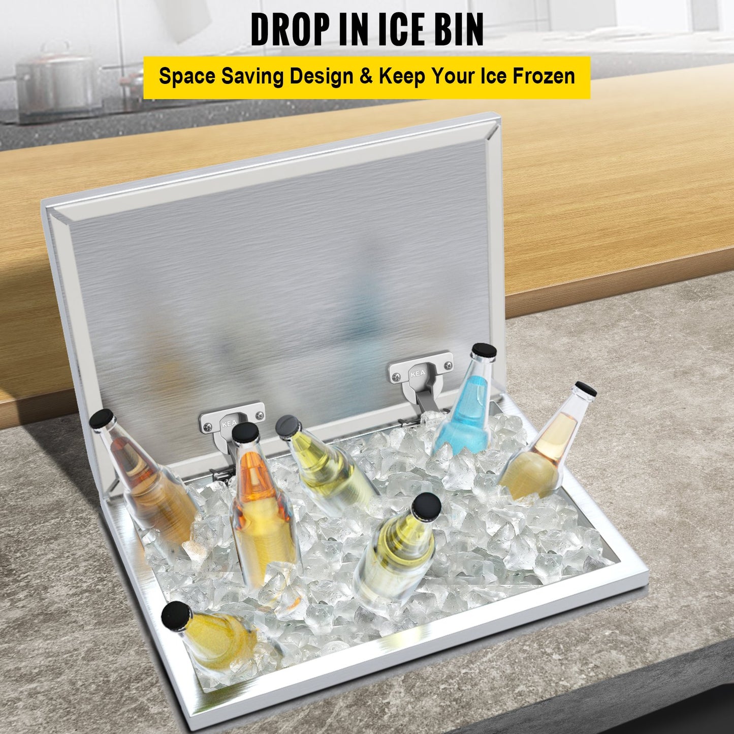 Drop in Ice Chest with Hinged Cover -0