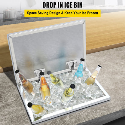 Drop in Ice Chest with Hinged Cover -0