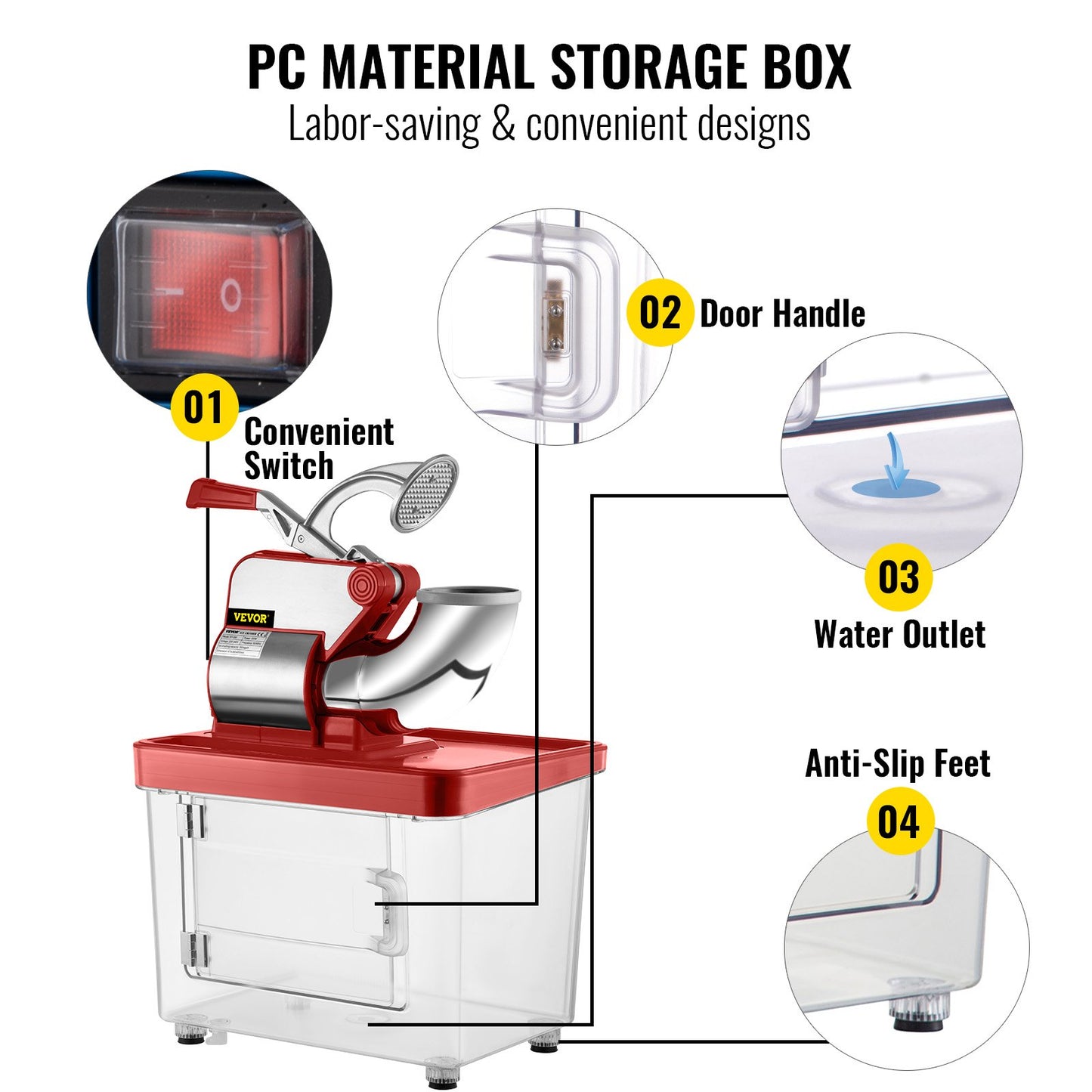 110V Commercial Ice Crusher -3