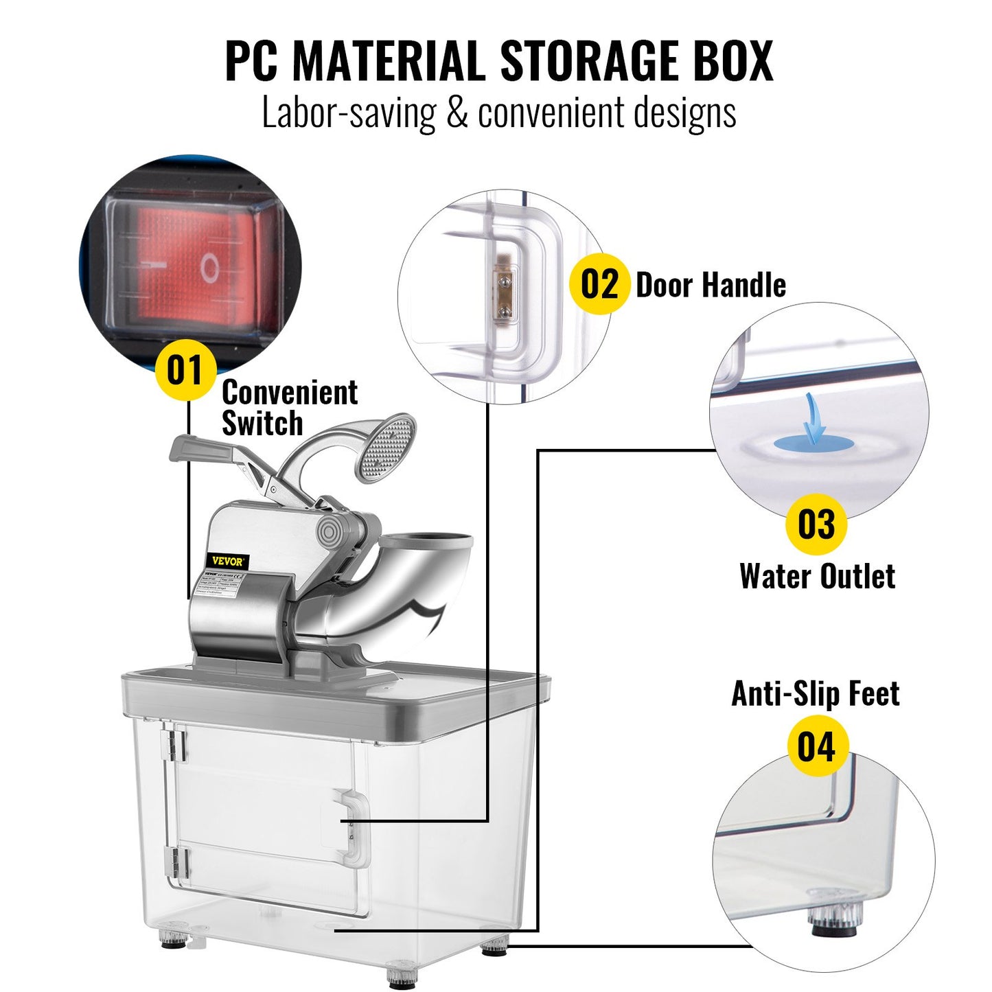 110V Commercial Ice Crusher-3