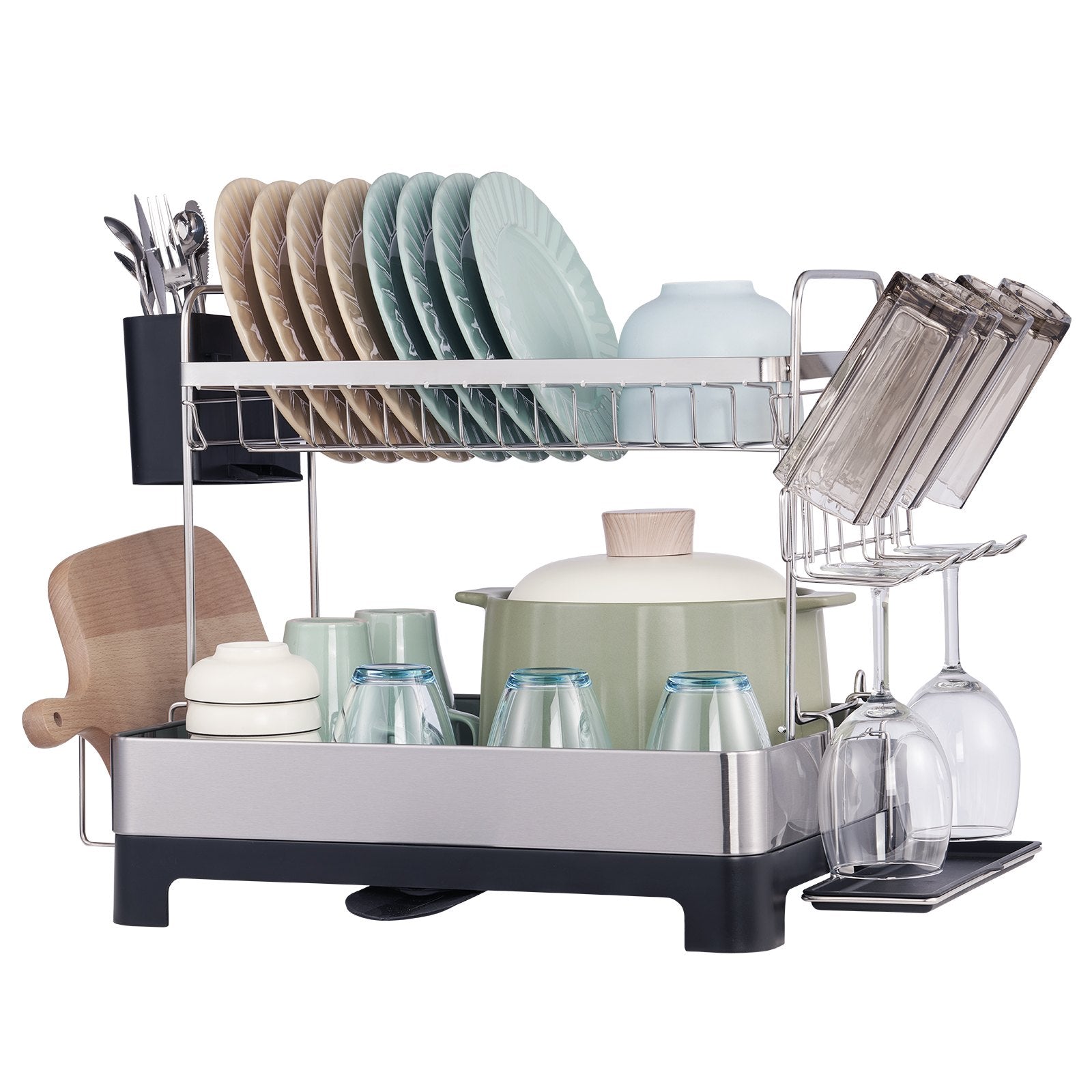 Two Tier Dish Drying Rack-9