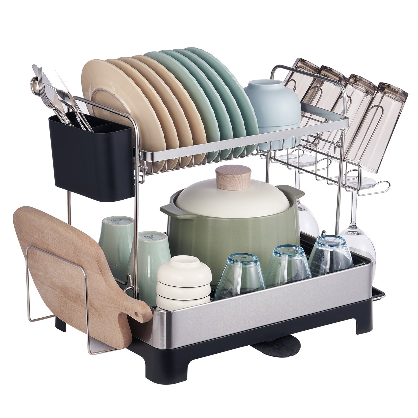 Two Tier Dish Drying Rack-7