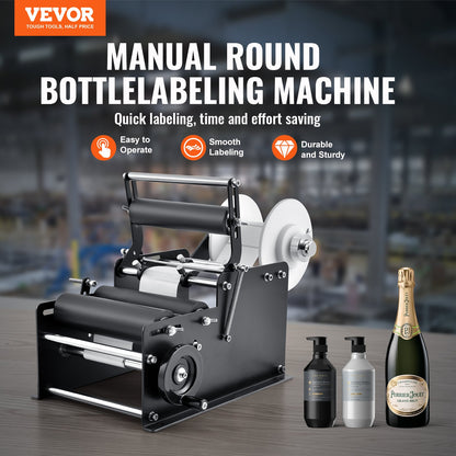 Manual Round Labeling Machine, 15-20pcs/min-0