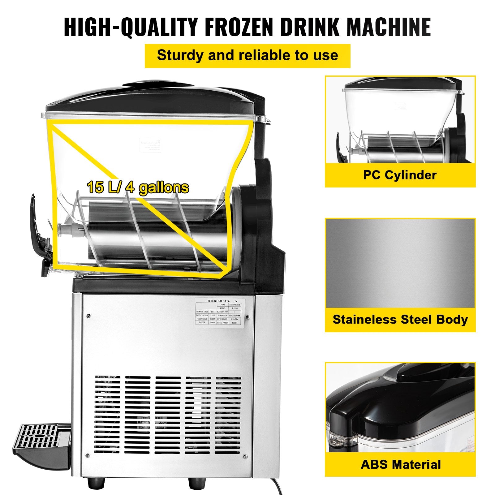 Commercial Margarita Machine, 1Tank 15L -1