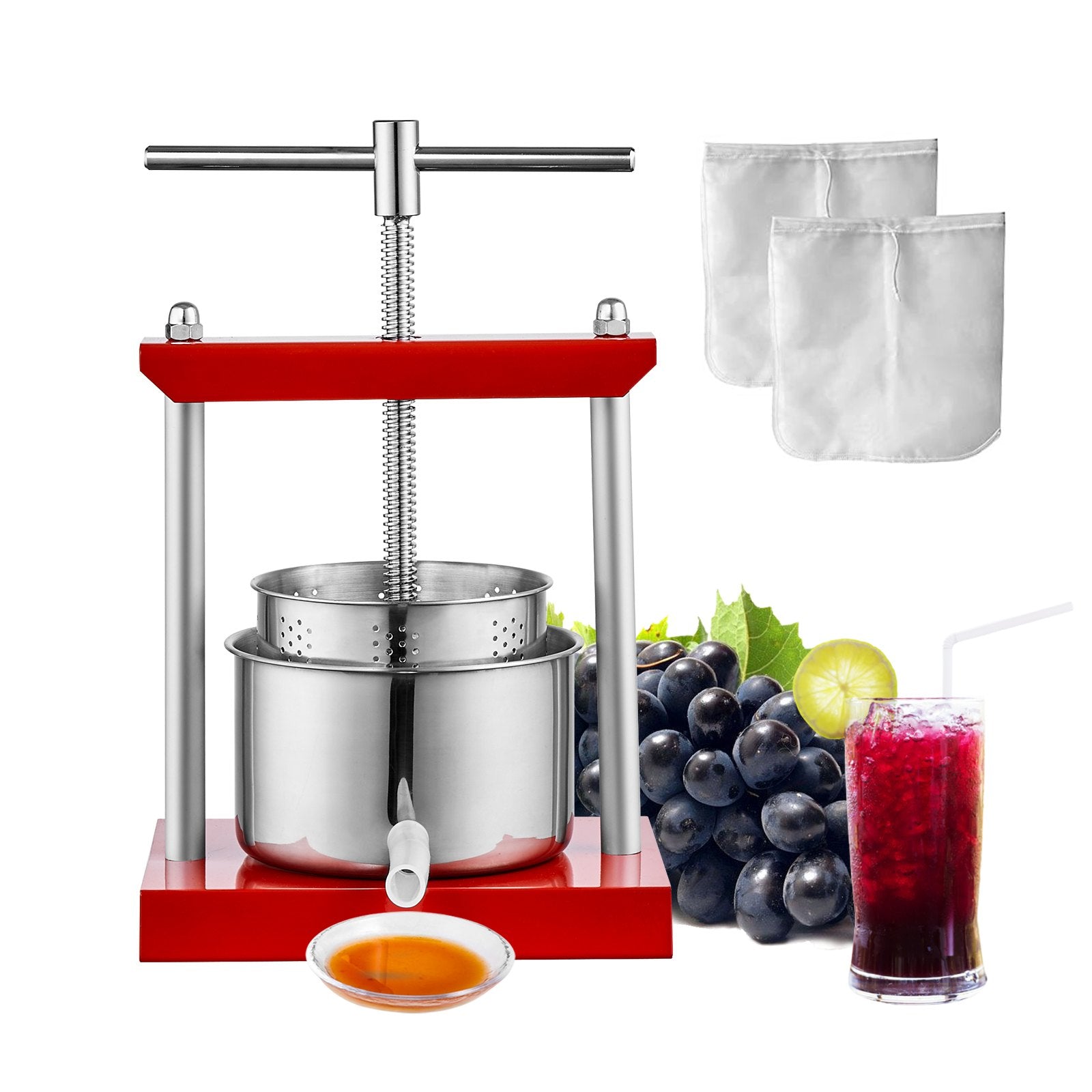 Fruit Wine Press, 0.8 Gallon/3L-7