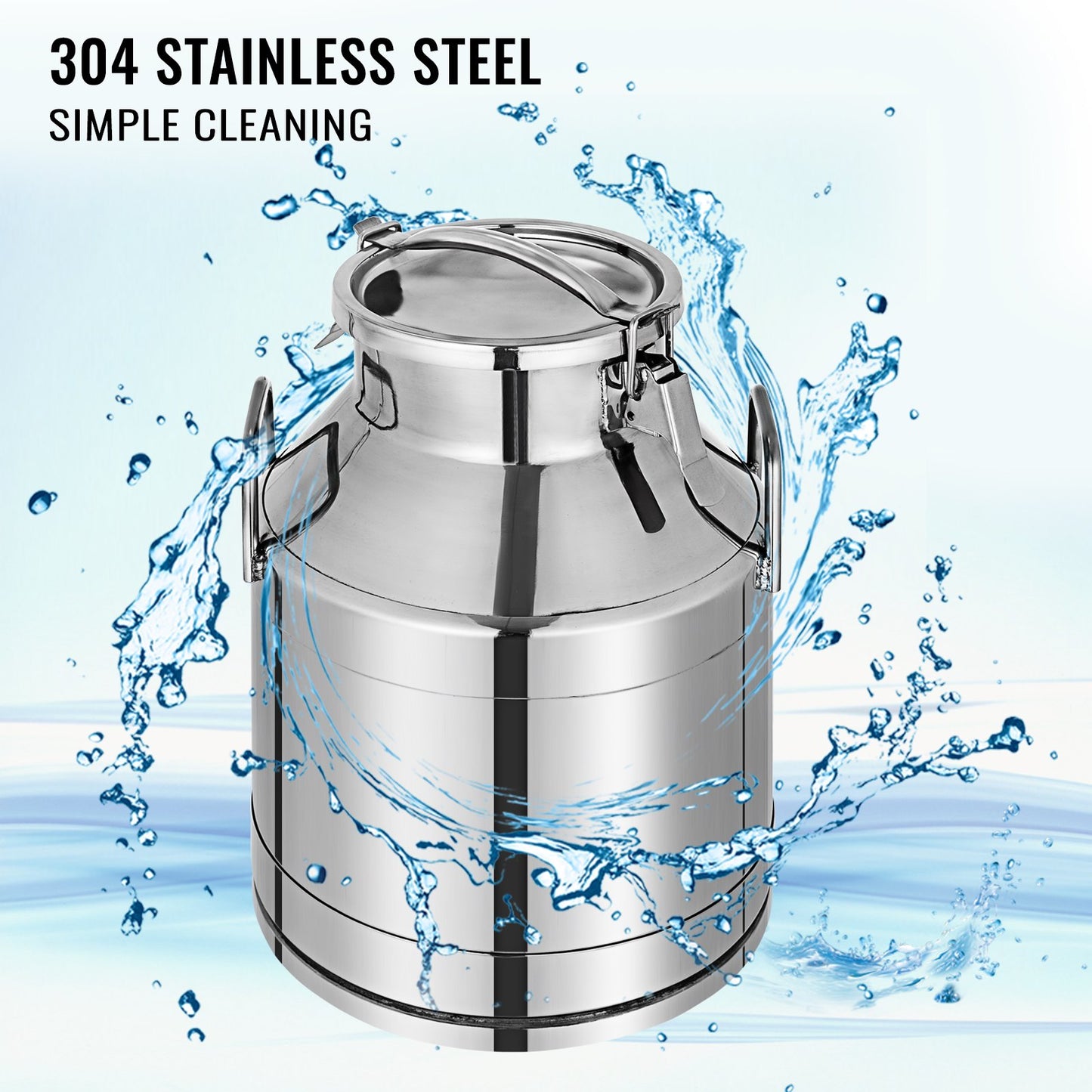 Stainless Steel Milk Can 20 Liter -0