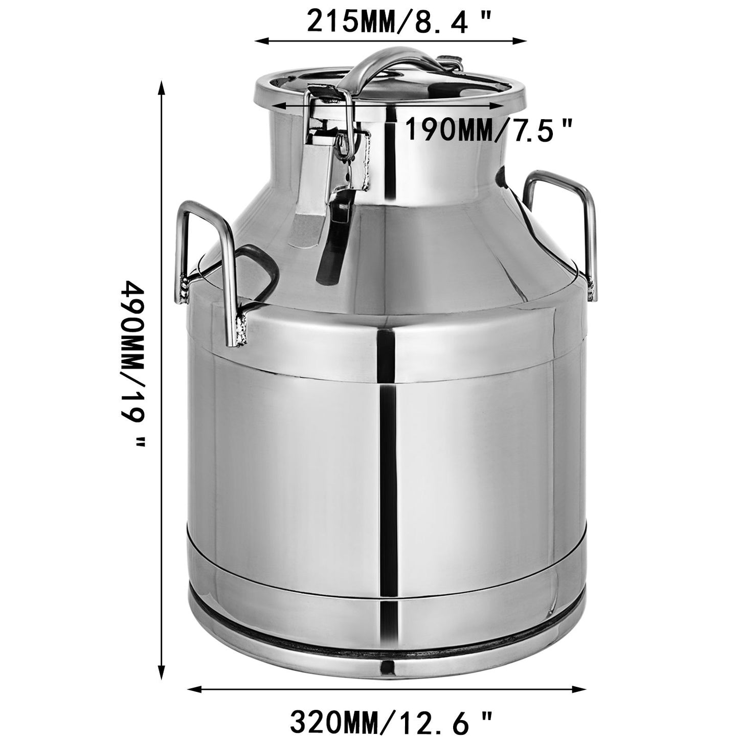 Stainless Steel Milk Can 20 Liter -6