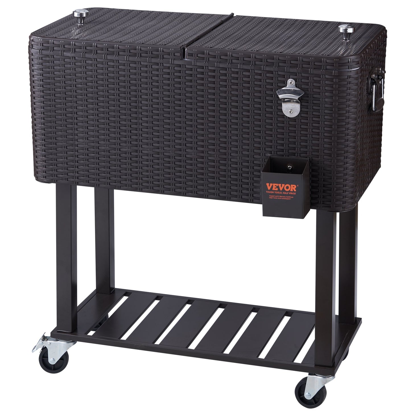 Rolling Ice Chest Cooler Cart 80 Quart-8