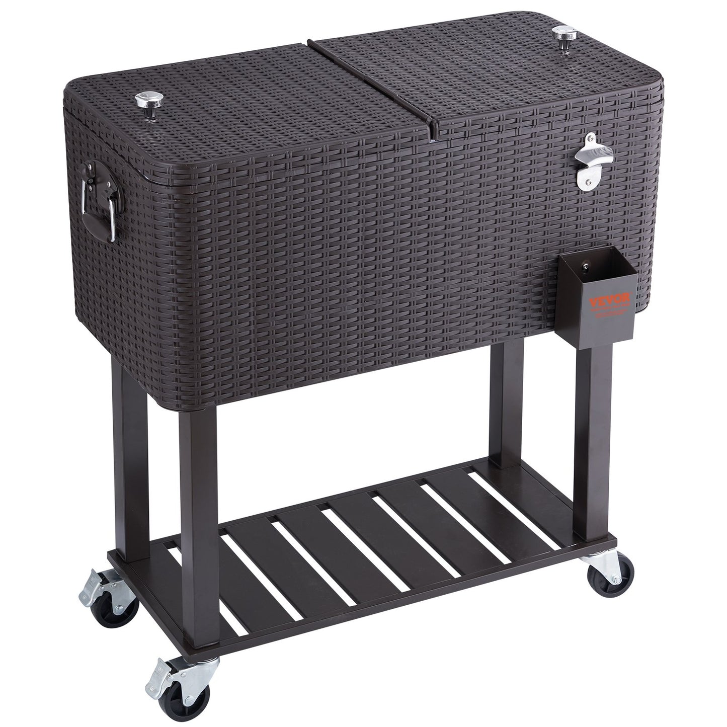 Rolling Ice Chest Cooler Cart 80 Quart-9