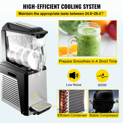 10L Margarita Frozen Drink Maker 600W Automatic Clean -2