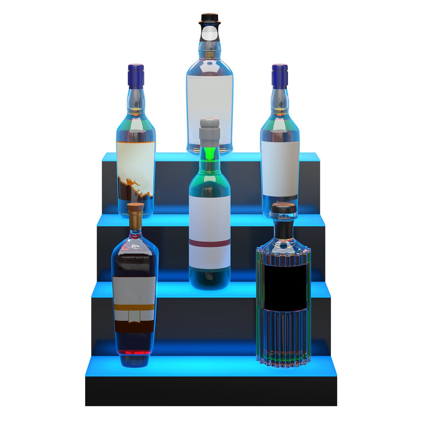 LED Lighted Liquor Bottle Display Bar Shelf-8