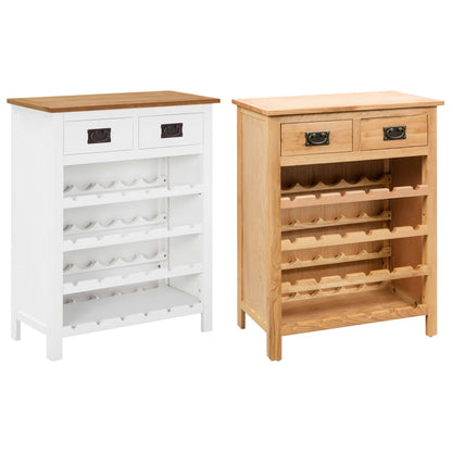 Wine Cabinet Solid Oak Wood-1