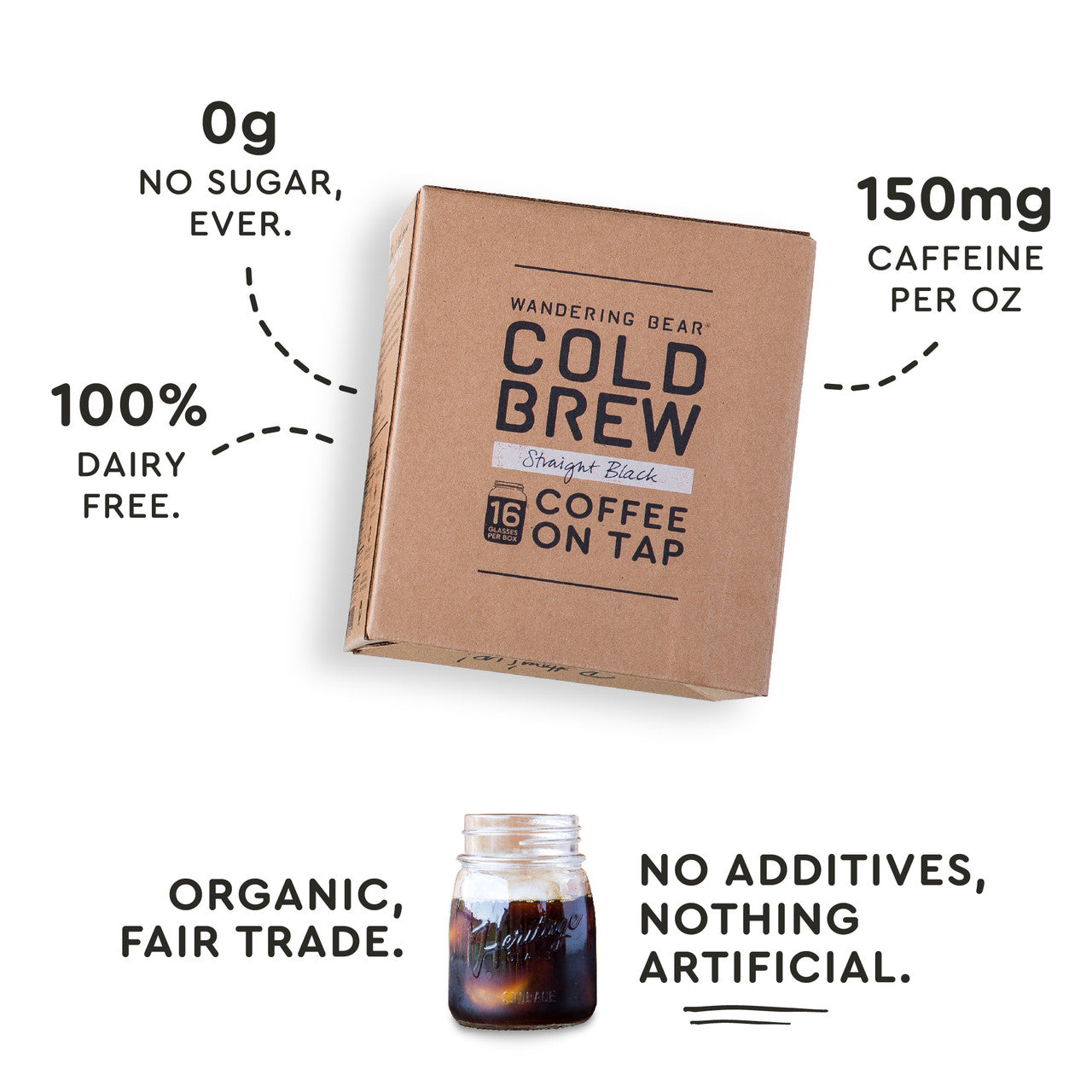 Wandering Bear Cold Brew Coffee On Tap, 96 fl oz - 3 Pack-5