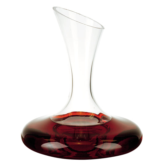 Mouth Blown Crystal Wine Carafe 32oz-0