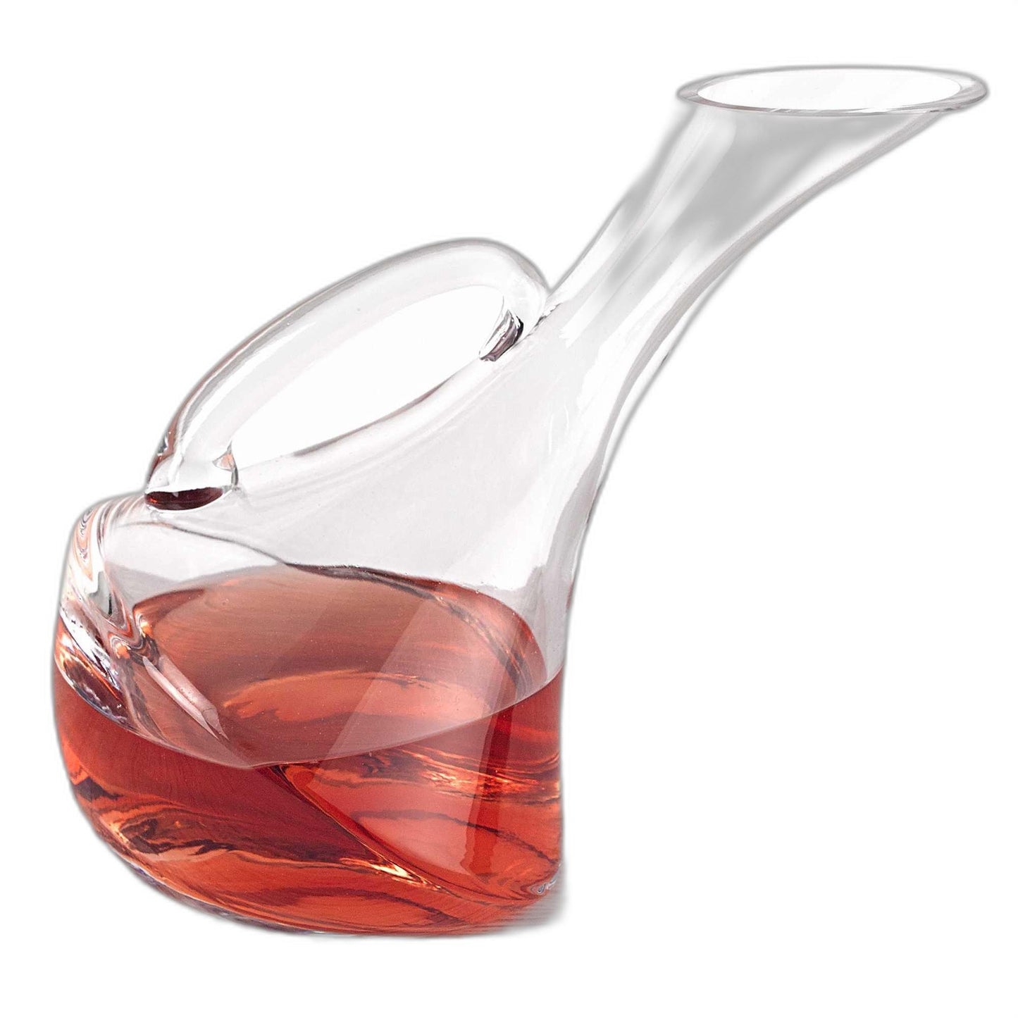 Mouth Blown Glass Wine Carafe  32 oz-2